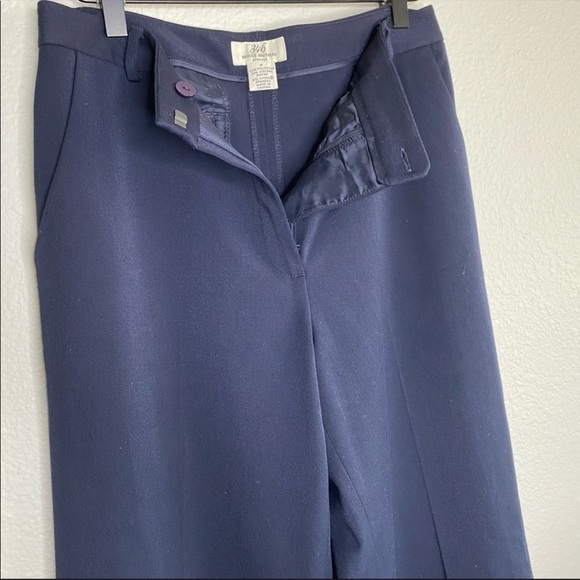 Brooks Brothers 346 wide leg navy trousers size 6 - Picture 4 of 6